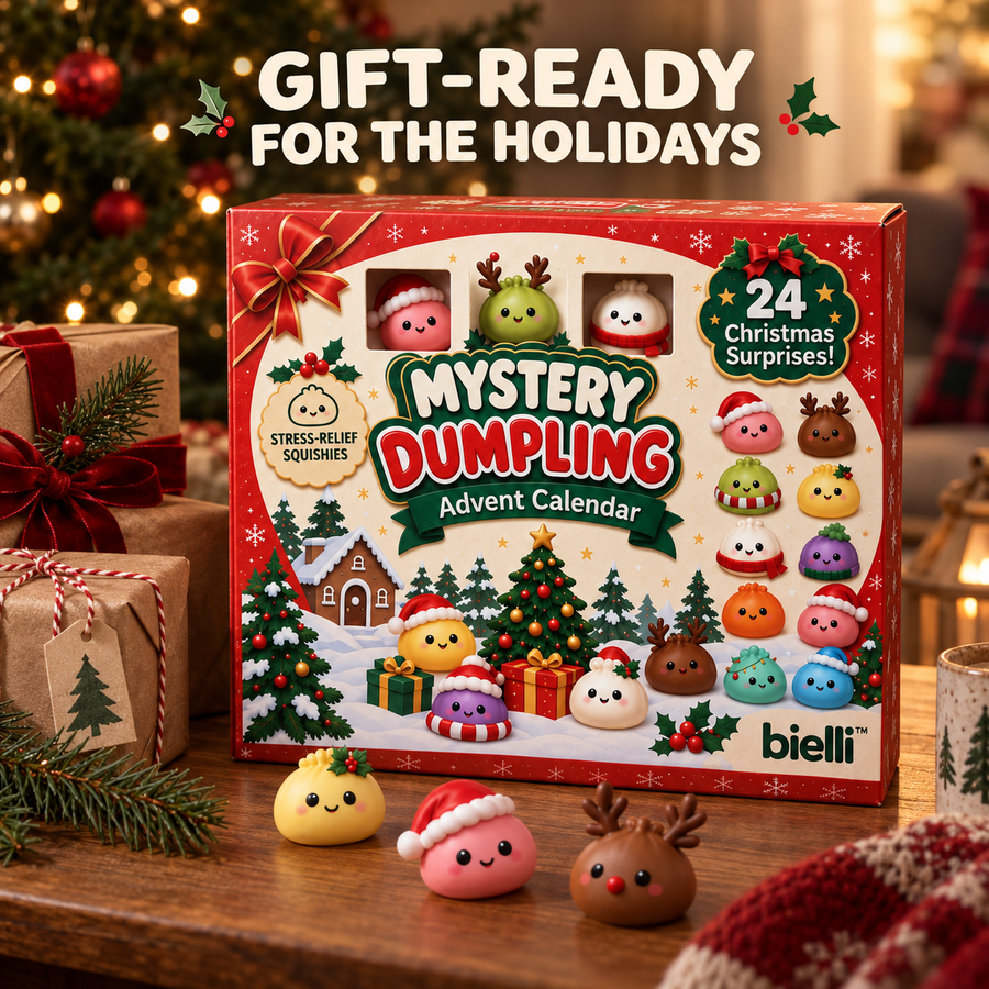 Bielli Mystery Dumpling Advent Calendar and squishies